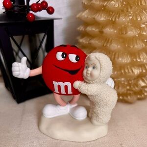 Dept 56 Snowbabies “M&M Red Is My Favorite Color” 2004